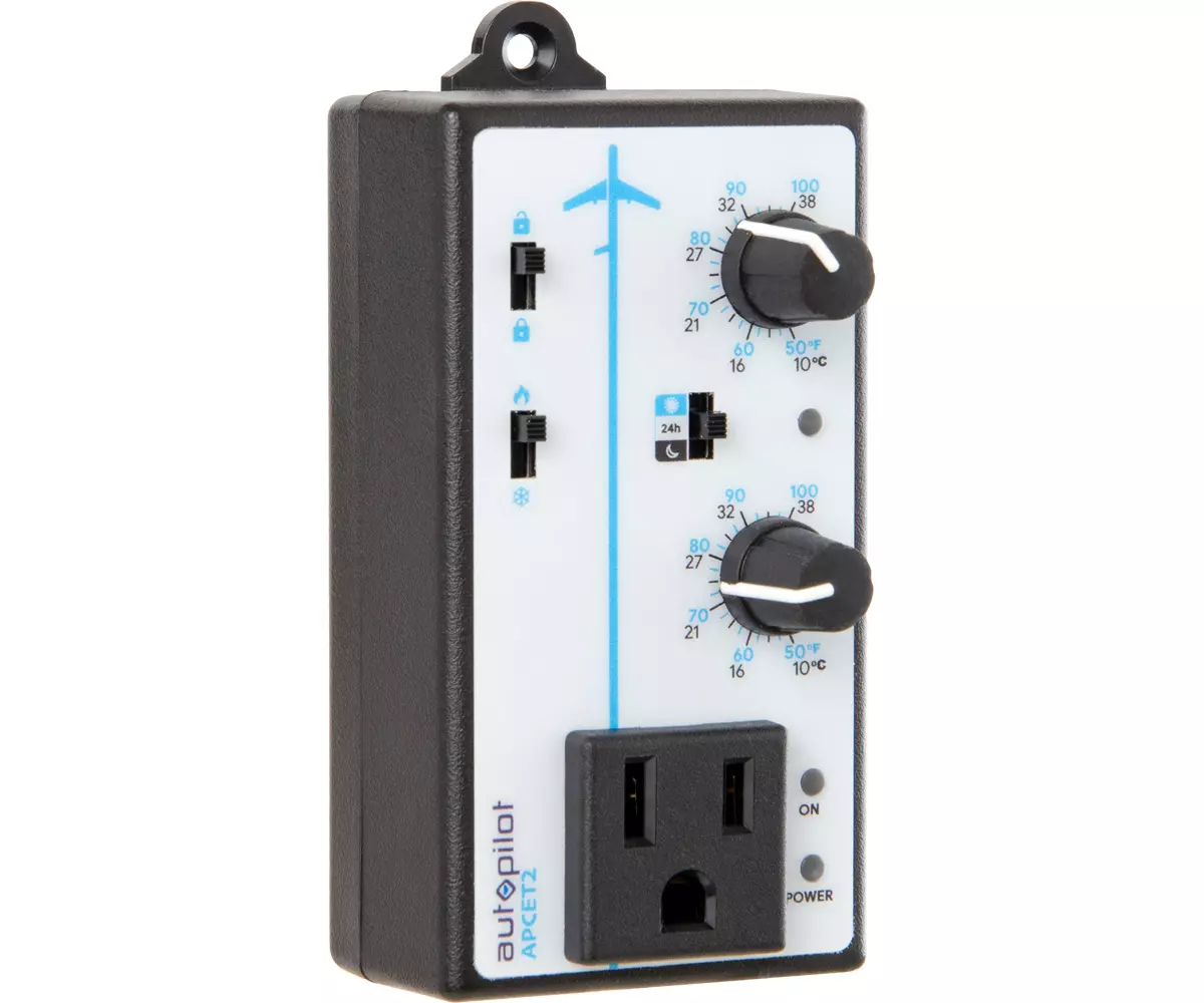 Autopilot Dual Outlet 7-Day Grounded Digital Programmable Timer, 1725W,  15A, 1 Second On/Off