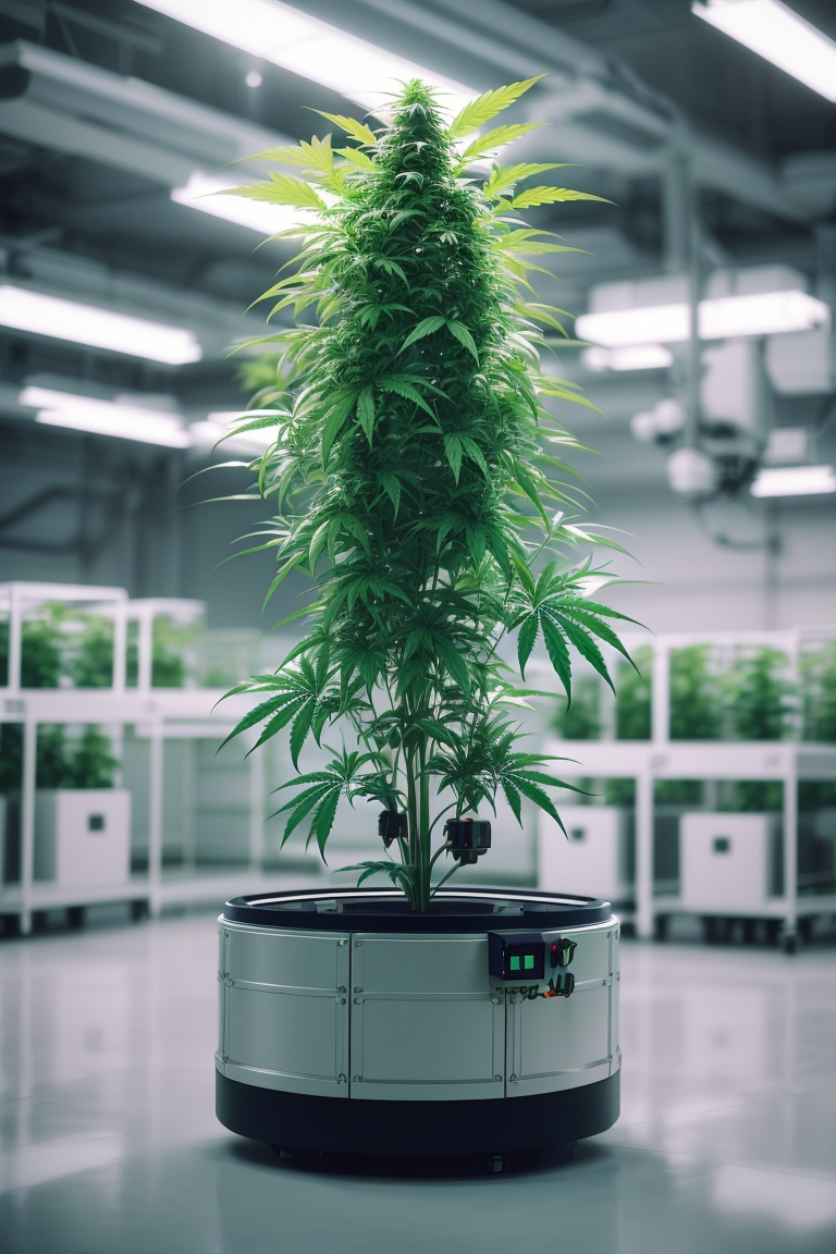Futuristic Automated Cannabis Grow